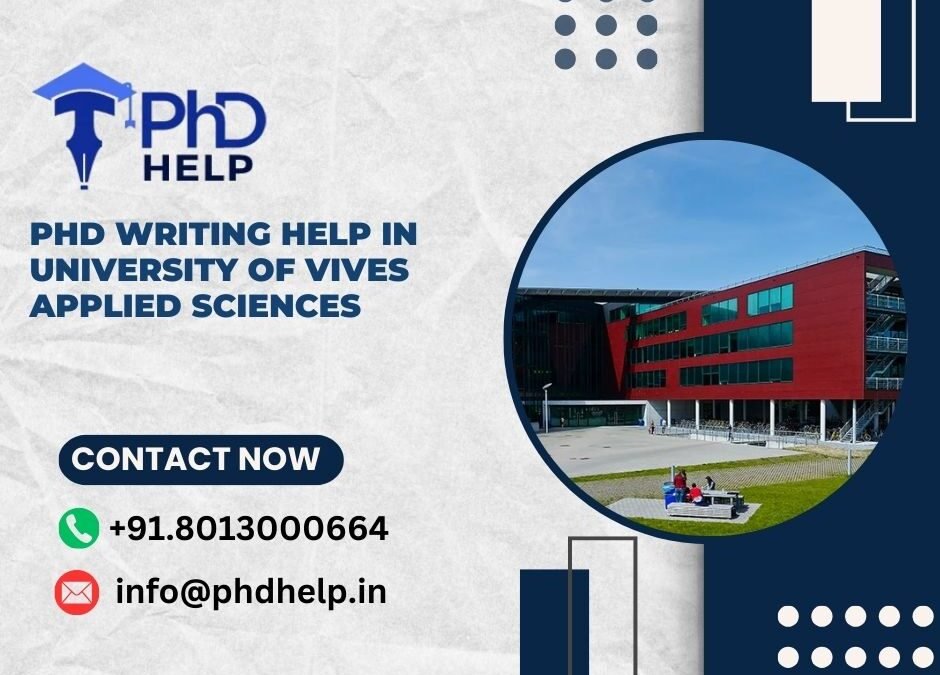 PhD writing help in University of VIVES Applied Sciences
