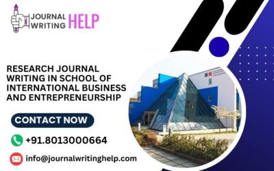 Research Journal writing in School of International Business and Entrepreneurship